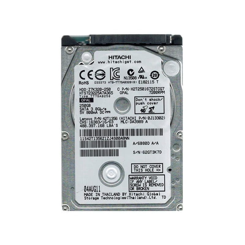 HTS723225A7A365 Hitachi Travelstar Z7K320 250GB SATA Hard Drive