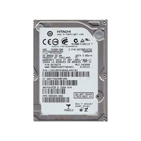 HTS725050A9A364 Hitachi Travelstar 7K500 500GB SATA Hard Drive