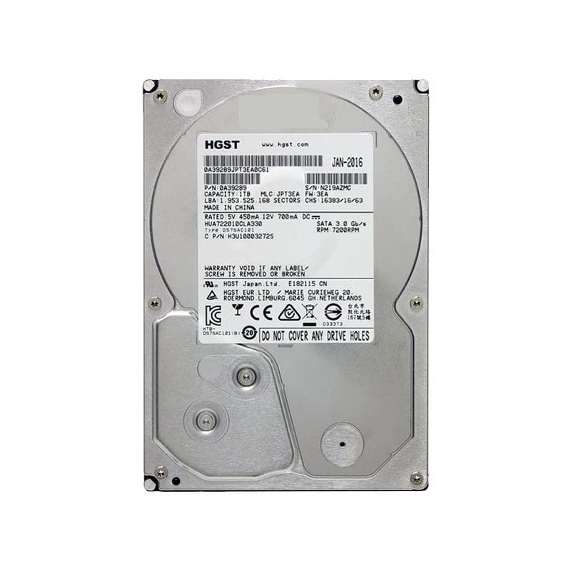 HUA722010CLA330 HGST Ultrastar A7K2000 1TB SATA Hard Drive