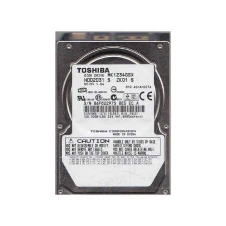 MK1234GSX Toshiba 120GB 5400RPM SATA Hard Drive