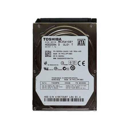 MK2561GSY Toshiba 250GB 7200RPM SATA 3Gbps Hard Drive
