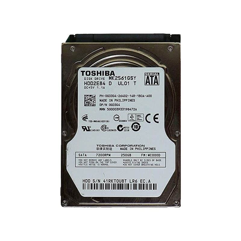 MK2561GSY Toshiba 250GB 7200RPM SATA 3Gbps Hard Drive