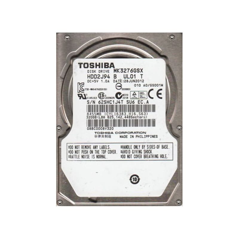 MK3276GSX Toshiba 320GB 8MB Buffer SATA-II at discount