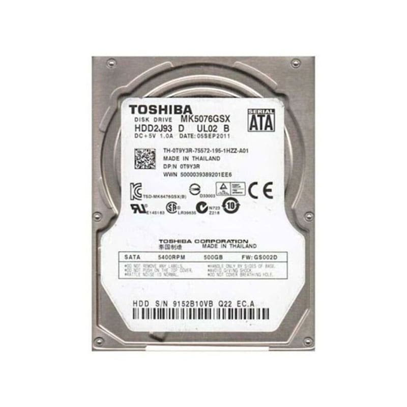 MK5076GSX Toshiba 500GB 8MB Buffer SATA-II at discount