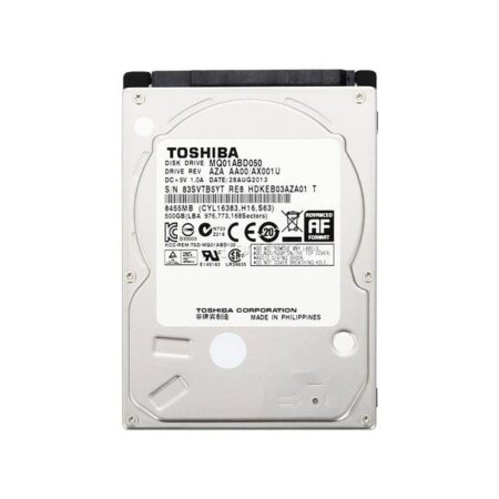 MQ01ABD050 Toshiba Mobile 500GB 5400RPM SATA Hard Drive
