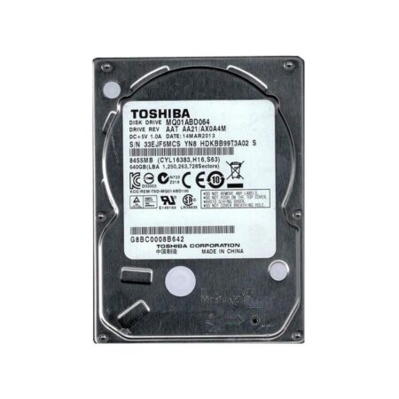 MQ01ABD064 Toshiba Mobile 640GB 5400RPM SATA Hard Drive