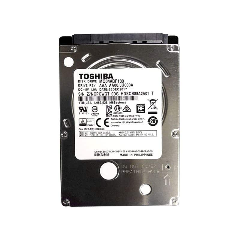 MQ04ABF100 Toshiba Mobile Thin 1TB 5400RPM SATA Hard Drive