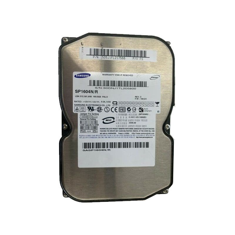 SP1604NR Samsung Spinpoint P80 160GB 7200RPM Hard Drive