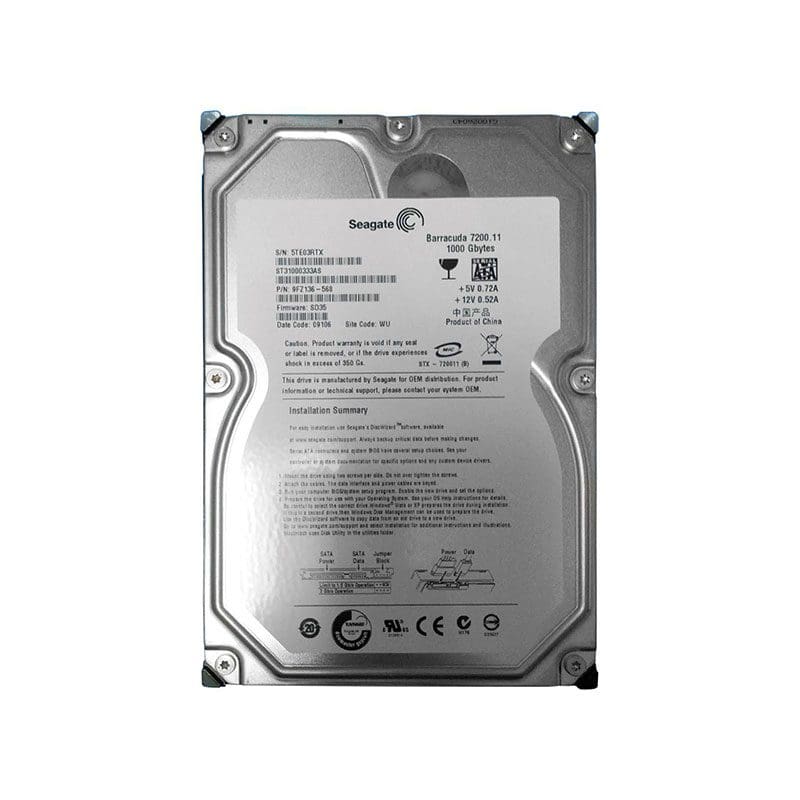 ST31000333AS Seagate Barracuda 7200.11 1TB SATA Hard Drive