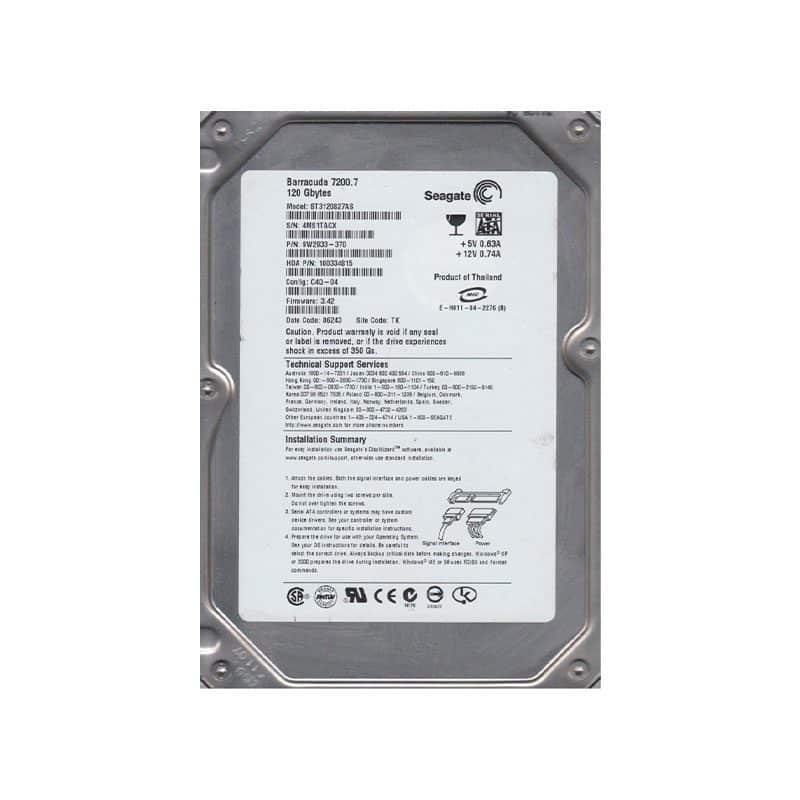ST3120827AS Seagate Barracuda 7200.7 120GB SATA Hard Drive