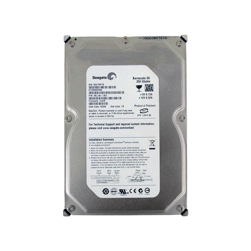 ST3250620NS Seagate Barracuda 250GB 7200RPM SATA Hard Drive