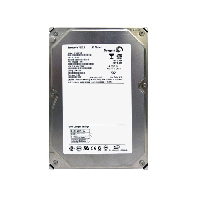ST340014A Seagate Barracuda 7200.7 40GB 7200RPM Hard Drive