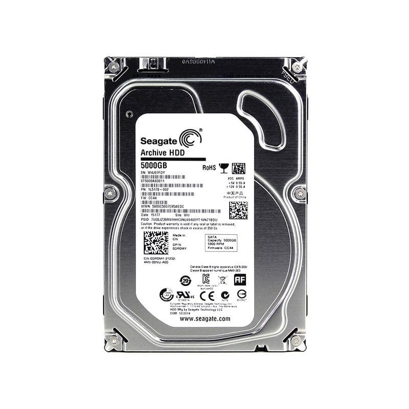 ST5000AS0011 Seagate Archive 5TB 5900RPM SATA 6Gbps Hard Drive