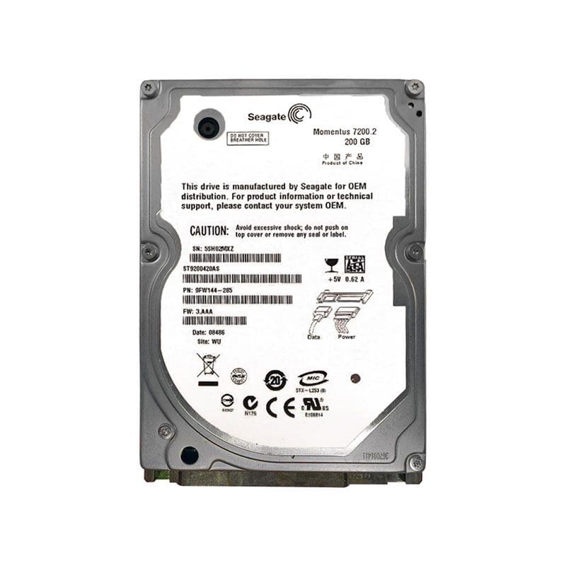 ST9200420AS Seagate Momentus 7200.2 200GB 7200RPM Hard Drive