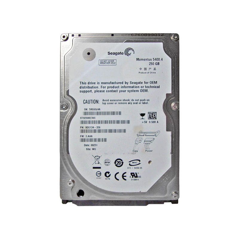 ST9250827AS Seagate Momentus 5400.4 250GB SATA Hard Drive
