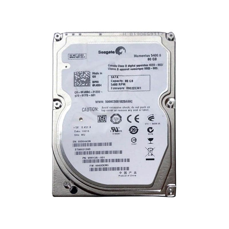 ST980313AS Seagate Momentus 5400.6 80GB SATA Hard Drive